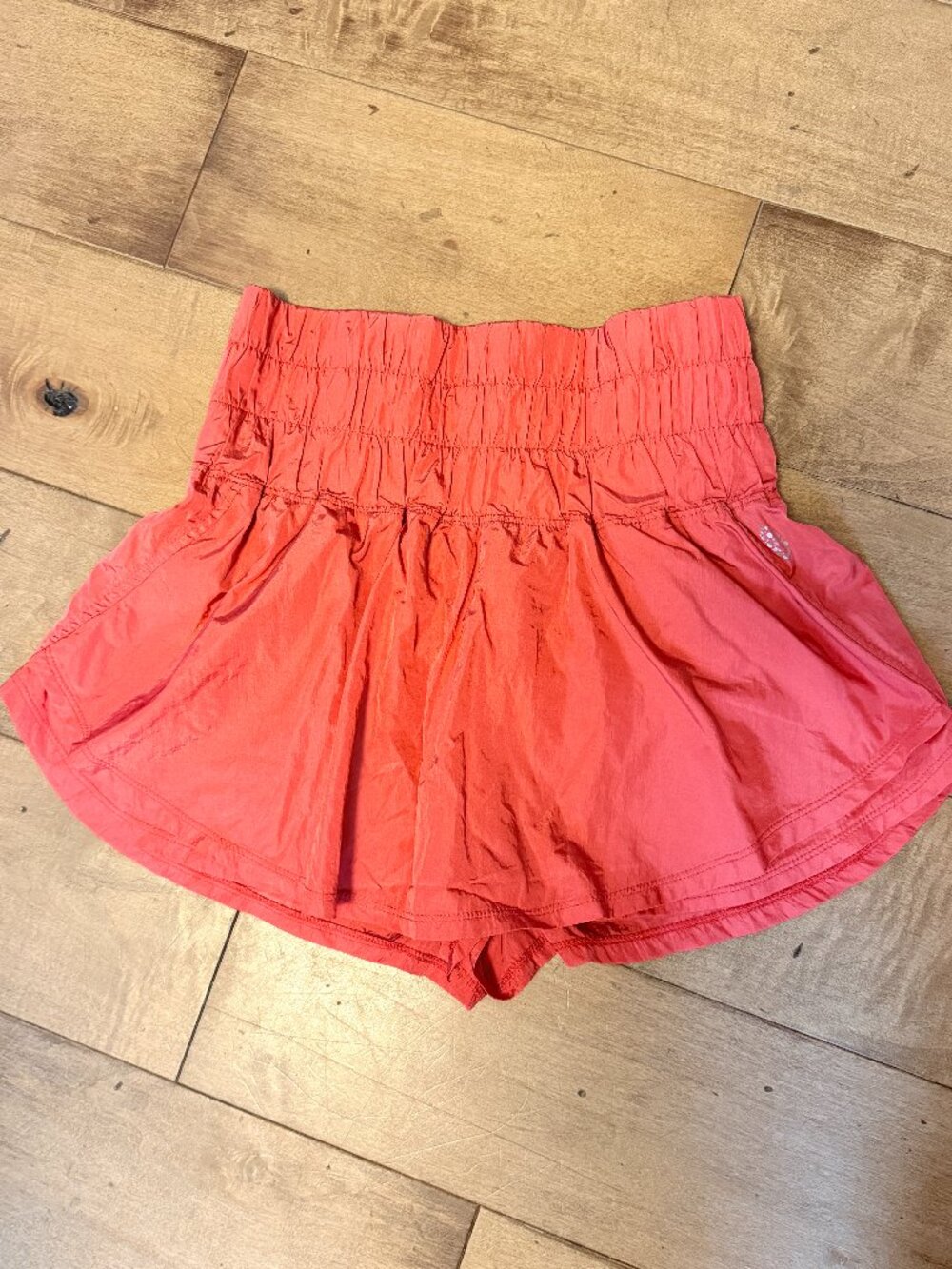 Free People Movement orange shorts size small